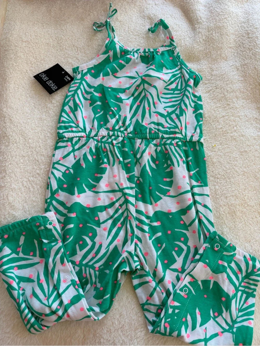 NWT Bundle 24M Girls Carter’s Strawberry Fleece and Okie Dokie Romper